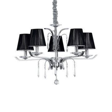 Ideal Lux 020600 ACCADEMY SP5 подвесной светильник хром Ideal Lux 020600 ACCADEMY SP5 подвесной светильник хром