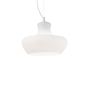 Ideal Lux 137315 ALADINO SP1 D30 BIANCO подвесной светильник белый Ideal Lux 137315 ALADINO SP1 D30 BIANCO подвесной светильник белый