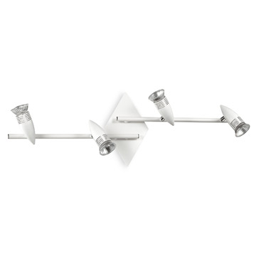 Ideal Lux 122731 ALFA PL4 BIANCO потолочный светильник белый Ideal Lux 122731 ALFA PL4 BIANCO потолочный светильник белый