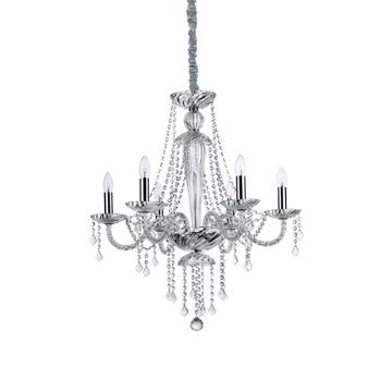 Ideal Lux 168753 AMADEUS SP6 подвесной светильник прозрачный Ideal Lux 168753 AMADEUS SP6 подвесной светильник прозрачный