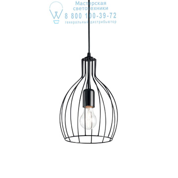Ideal Lux 148151 AMPOLLA-2 SP1 NERO подвесной светильник черный Ideal Lux 148151 AMPOLLA-2 SP1 NERO подвесной светильник черный