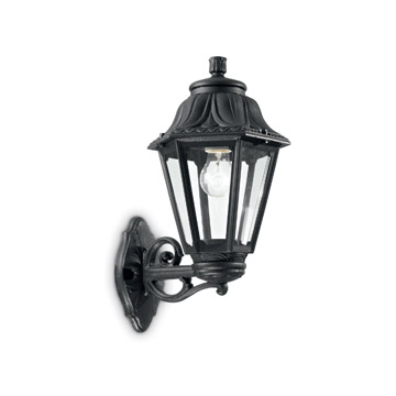 Ideal Lux 101491 ANNA AP1 BIG NERO уличный накладной светильник черный Ideal Lux 101491 ANNA AP1 BIG NERO уличный накладной светильник черный