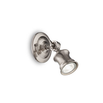 Ideal Lux 160016 BARBER AP1 NICKEL накладной светильник Ideal Lux 160016 BARBER AP1 NICKEL накладной светильник
