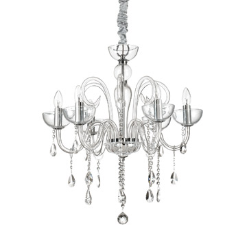 Ideal Lux 027623 CANALETTO SP6 TRASPARENTE подвесной светильник прозрачный Ideal Lux 027623 CANALETTO SP6 TRASPARENTE подвесной светильник прозрачный