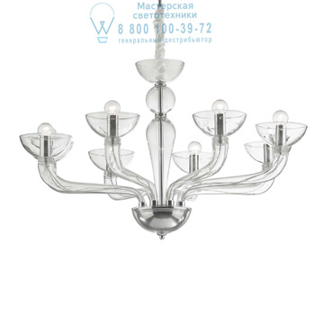 Ideal Lux 044255 CASANOVA SP8 TRASPARENTE подвесной светильник прозрачный