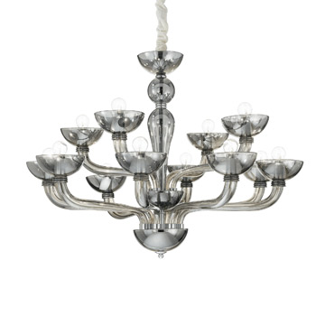 Ideal Lux 095622 CASANOVA SP12 FUME' подвесной светильник 