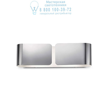 Ideal Lux 031361 CLIP AP2 SMALL CROMO накладной светильник хром Ideal Lux 031361 CLIP AP2 SMALL CROMO накладной светильник хром