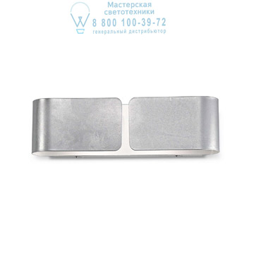 Ideal Lux 088273 CLIP AP2 SMALL ARGENTO накладной светильник серый