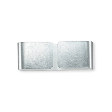 Ideal Lux 091136 CLIP AP2 MINI ARGENTO накладной светильник серый