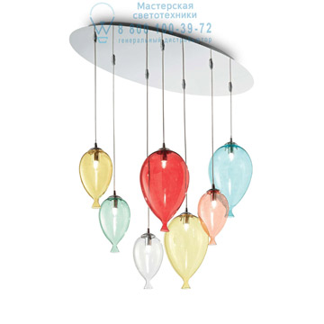 Ideal Lux 100937 CLOWN SP7 COLOR подвесной светильник 