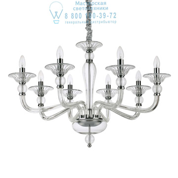 Ideal Lux 159980 DANIELI SP8 TRASPARENTE подвесной светильник прозрачный Ideal Lux 159980 DANIELI SP8 TRASPARENTE подвесной светильник прозрачный