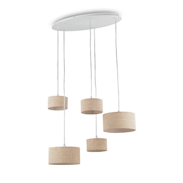Ideal Lux 110868 EKOS SP5 CANVAS подвесной светильник Ideal Lux 110868 EKOS SP5 CANVAS подвесной светильник
