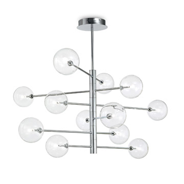 Ideal Lux 200118 EQUINOXE SP12 CROMO подвесной светильник хром Ideal Lux 200118 EQUINOXE SP12 CROMO подвесной светильник хром