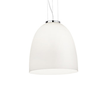 Ideal Lux 077703 EVA SP1 BIG BIANCO подвесной светильник белый Ideal Lux 077703 EVA SP1 BIG BIANCO подвесной светильник белый