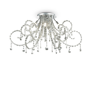 Ideal Lux 089454 FIORE PL10 потолочный светильник хром