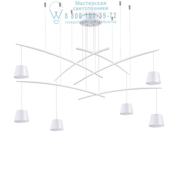Ideal Lux 196985 FISH SP6 BIANCO подвесной светильник белый Ideal Lux 196985 FISH SP6 BIANCO подвесной светильник белый