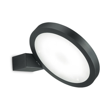 Ideal Lux 155401 FLAP AP1 ROUND NERO накладной светильник черный Ideal Lux 155401 FLAP AP1 ROUND NERO накладной светильник черный