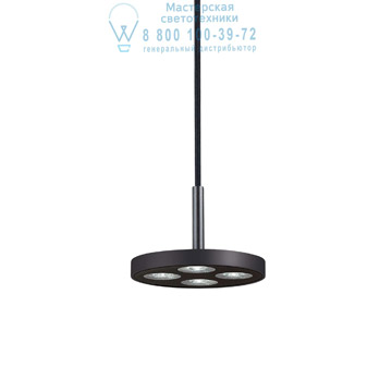 Ideal Lux 205854 GARAGE SP4 ROUND NERO подвесной светильник черный