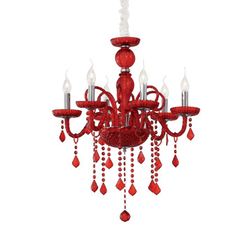 Ideal Lux 027418 GIUDECCA SP6 ROSSO подвесной светильник Ideal Lux 027418 GIUDECCA SP6 ROSSO подвесной светильник