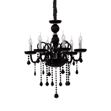 Ideal Lux 032504 GIUDECCA SP6 NERO подвесной светильник черный Ideal Lux 032504 GIUDECCA SP6 NERO подвесной светильник черный