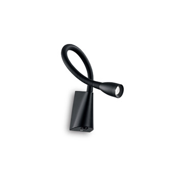 Ideal Lux 142692 GOOSE AP1 NERO накладной светильник черный Ideal Lux 142692 GOOSE AP1 NERO накладной светильник черный