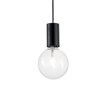 Ideal Lux 139685 HUGO SP1 NERO подвесной светильник черный Ideal Lux 139685 HUGO SP1 NERO подвесной светильник черный