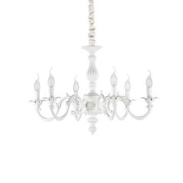 Ideal Lux 197500 JUSTINE SP6 подвесной светильник белый Ideal Lux 197500 JUSTINE SP6 подвесной светильник белый