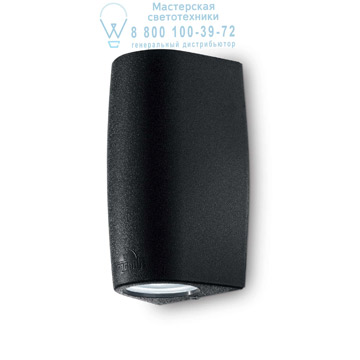 Ideal Lux 147819 KEOPE AP2 SMALL NERO уличный накладной светильник черный Ideal Lux 147819 KEOPE AP2 SMALL NERO уличный накладной светильник черный