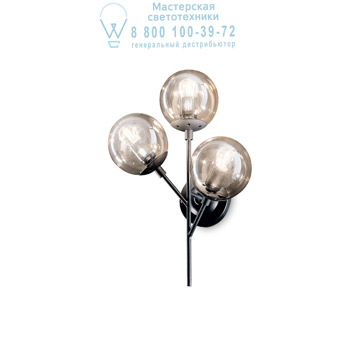Ideal Lux 187006 KEPLER AP3 накладной светильник черный