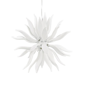 Ideal Lux 112268 LEAVES SP12 BIANCO подвесной светильник белый Ideal Lux 112268 LEAVES SP12 BIANCO подвесной светильник белый