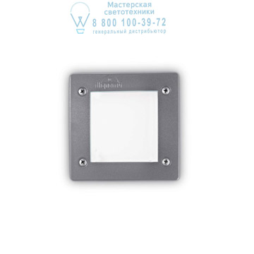 Ideal Lux 096599 LETI SQUARE FI1 GRIGIO уличный встраиваемый светильник Ideal Lux 096599 LETI SQUARE FI1 GRIGIO уличный встраиваемый светильник