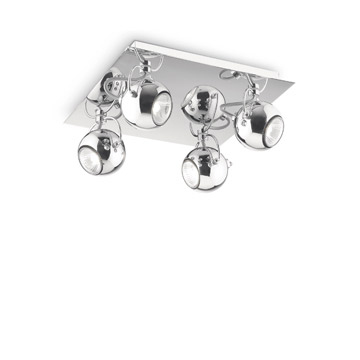 Ideal Lux 066820 LUNARE PL4 CROMO потолочный светильник хром