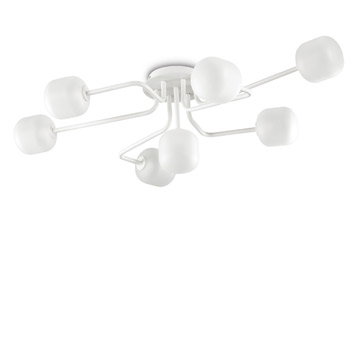 Ideal Lux 174419 MALLOW PL7 потолочный светильник белый Ideal Lux 174419 MALLOW PL7 потолочный светильник белый