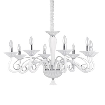 Ideal Lux 111490 MAXIMILIAN SP8 подвесной светильник белый Ideal Lux 111490 MAXIMILIAN SP8 подвесной светильник белый