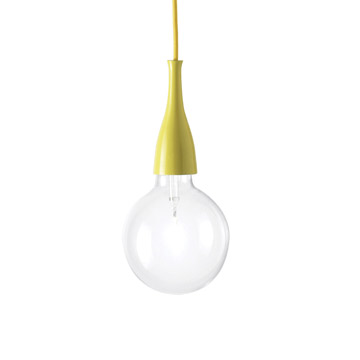 Ideal Lux 063621 MINIMAL SP1 GIALLO подвесной светильник Ideal Lux 063621 MINIMAL SP1 GIALLO подвесной светильник