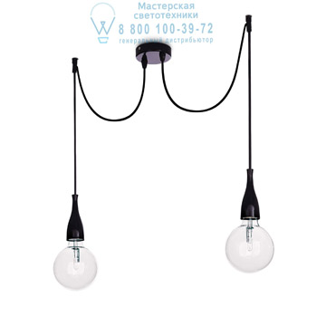 Ideal Lux 112671 MINIMAL SP2 NERO OPACO подвесной светильник черный Ideal Lux 112671 MINIMAL SP2 NERO OPACO подвесной светильник черный
