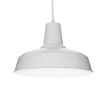 Ideal Lux 102047 MOBY SP1 BIANCO подвесной светильник белый Ideal Lux 102047 MOBY SP1 BIANCO подвесной светильник белый