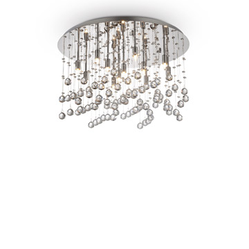 Ideal Lux 077802 MOONLIGHT PL12 CROMO потолочный светильник хром