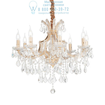 Ideal Lux 167398 NAPOLEON SP8 ORO подвесной светильник 