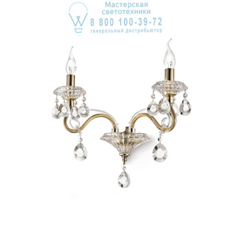 Ideal Lux 087757 NEGRESCO AP2 ORO накладной светильник Ideal Lux 087757 NEGRESCO AP2 ORO накладной светильник