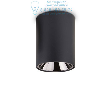 Ideal Lux 205984 NITRO 15W ROUND NERO потолочный светильник черный Ideal Lux 205984 NITRO 15W ROUND NERO потолочный светильник черный