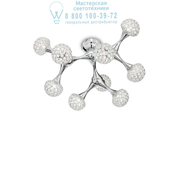 Ideal Lux 093505 NODI CRYSTAL PL9 потолочный светильник хром