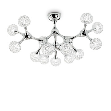 Ideal Lux 093512 NODI CRYSTAL PL15 потолочный светильник хром