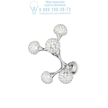 Ideal Lux 098043 NODI CRYSTAL PL5 потолочный светильник хром