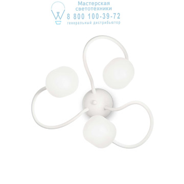 Ideal Lux 175072 OCTOPUS AP3 BIANCO накладной светильник белый Ideal Lux 175072 OCTOPUS AP3 BIANCO накладной светильник белый