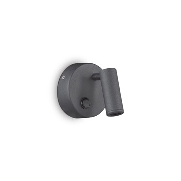 Ideal Lux 142579 PAGE AP1 ROUND NERO накладной светильник черный Ideal Lux 142579 PAGE AP1 ROUND NERO накладной светильник черный