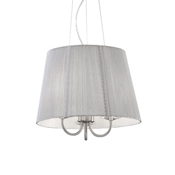 Ideal Lux 018010 PARIS SP3 подвесной светильник серый Ideal Lux 018010 PARIS SP3 подвесной светильник серый