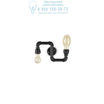 Ideal Lux 136691 PLUMBER AP2 накладной светильник черный Ideal Lux 136691 PLUMBER AP2 накладной светильник черный