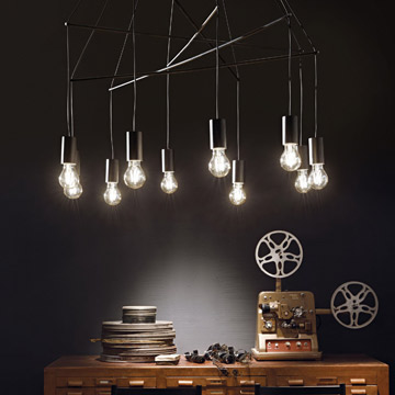 Ideal Lux 158860 POP SP10 NERO подвесной светильник черный Ideal Lux 158860 POP SP10 NERO подвесной светильник черный