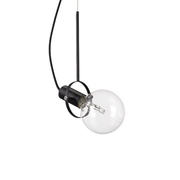 Ideal Lux 113364 RADIO SP1 NERO подвесной светильник черный Ideal Lux 113364 RADIO SP1 NERO подвесной светильник черный